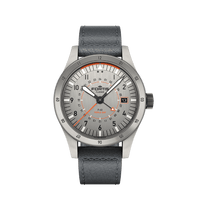 Flieger F-43 Triple-GMT Titanium Orange AS / Front