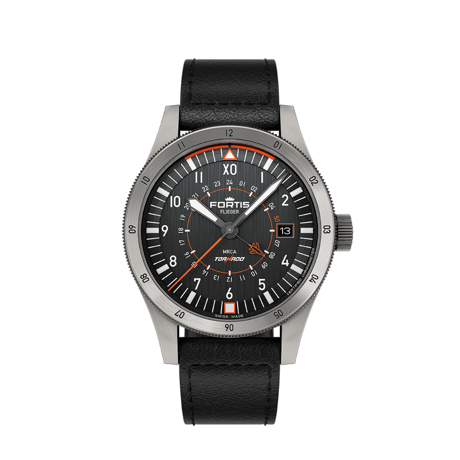 Flieger F-43 Triple-GMT Tornado  AS/ Front